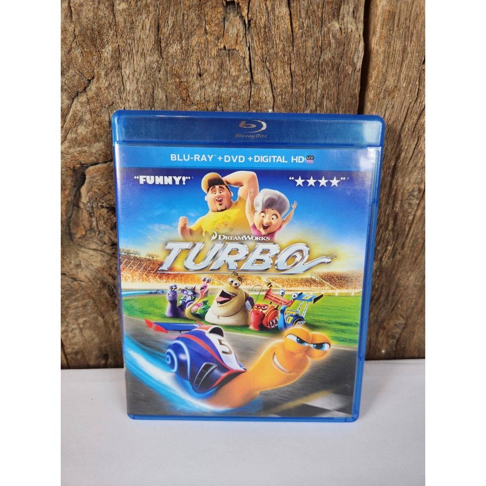 DreamWorks Turbo Blu-ray DVD Combo Pack Animated Movie Ryan Reynolds Kids Film
